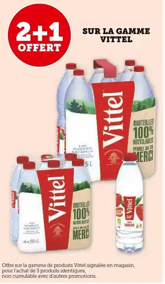 Super U SUR LA GAMME VITTEL offre