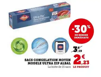 SACS CONGELATION MOYEN MODELE ULTRA ZIP ALBAL