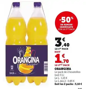 Super U ORANGINA offre