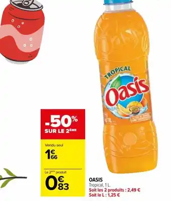 Carrefour Drive OASIS Tropical, 1 L. offre