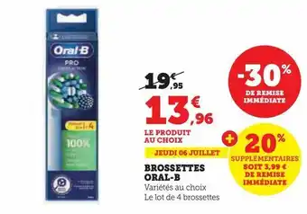 U Express Brossettes oral-b offre