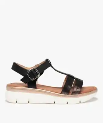 Gémo Sandales fille compensées à brides unies détails brillants offre