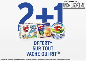Intermarché Bon plan sur tous les produits de la marque Vache qui rit offre