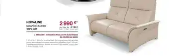 Cuir Center Canapé Relaxation 100% Cuir Novaline offre