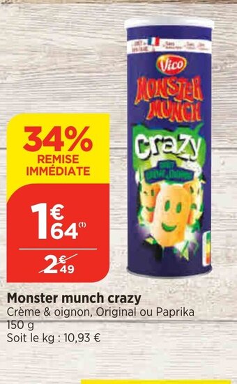 Bi1 Monster munch crazy offre
