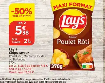 Bi1 Lay's Chips saveur offre