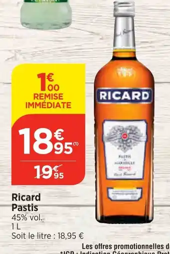 Bi1 Ricard Pastis offre