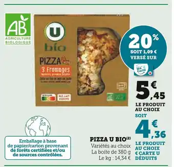 U Express U pizza u bio offre