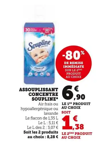 U Express Soupline assouplissant concentre* offre