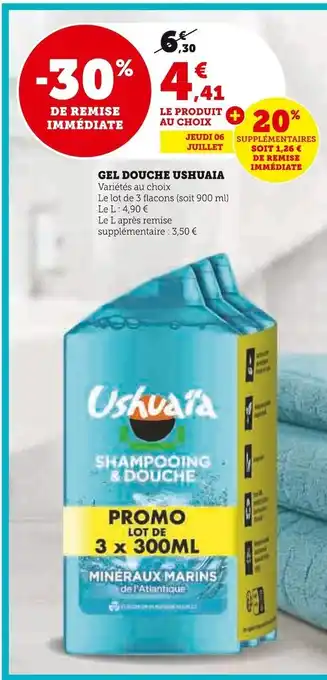 U Express Ushuaia gel douche offre