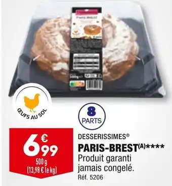 ALDI Desserissimes paris-brest offre