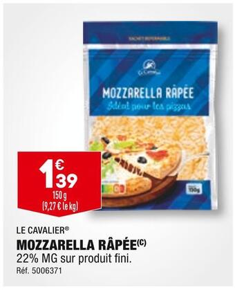 ALDI Le cavalier mozzarella râpée offre