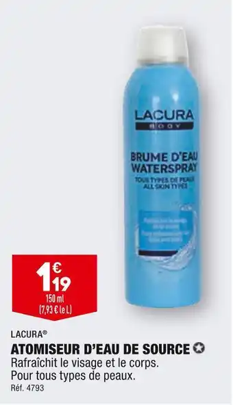 Atomiseur d’eau de source