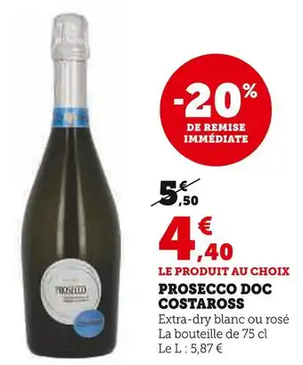U Express Costaross prosecco doc offre