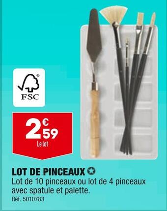 ALDI Lot de pinceaux offre