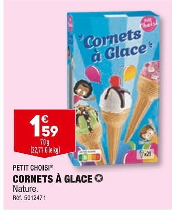 ALDI Petit choisi cornets à glace offre