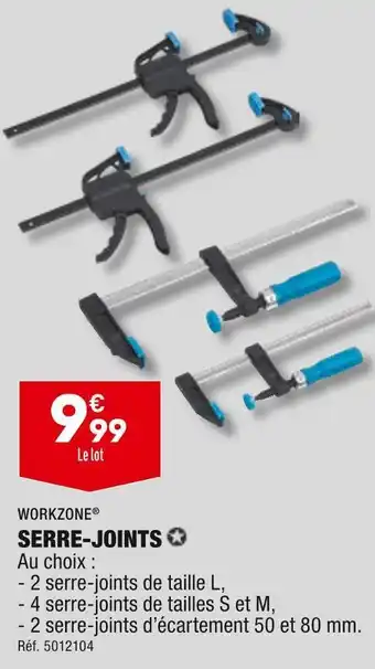 ALDI Workzone serre-joints offre