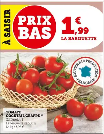 U Express Tomate cocktail grappe offre