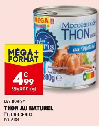 ALDI Les doris thon au naturel offre
