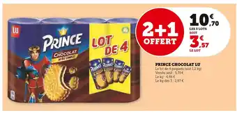 U Express Lu prince chocolat offre