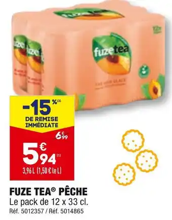 ALDI Fuze tea fuze tea pêche offre