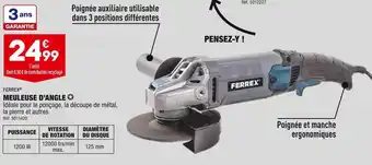 ALDI Ferrex meuleuse d’angle offre