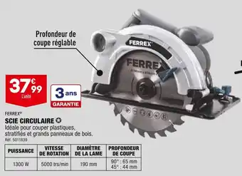 ALDI Ferrex' scie circulaire offre