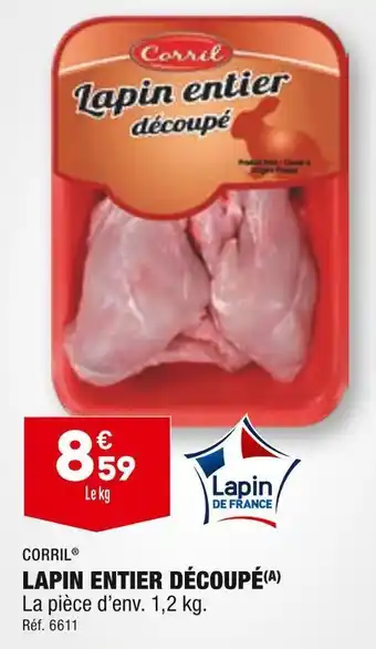 ALDI Corril lapin entier découpé offre