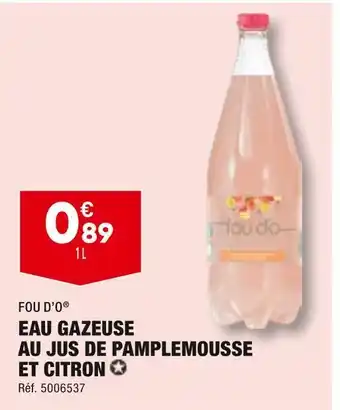 Fou dâo eau gazeuse au jus de pamplemousse et citro