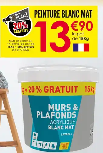 Décor Discount Peinture blanc mat offre