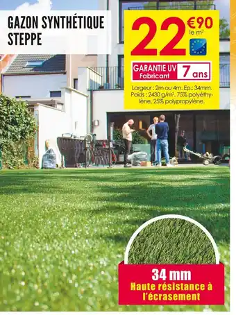 Décor Discount Gazon synthétique steppe offre