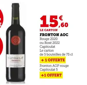 Super U Capitoulat fronton aoc offre