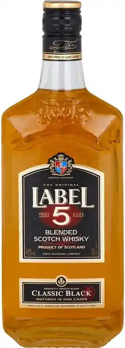 Match Label 5 scotch whisky offre