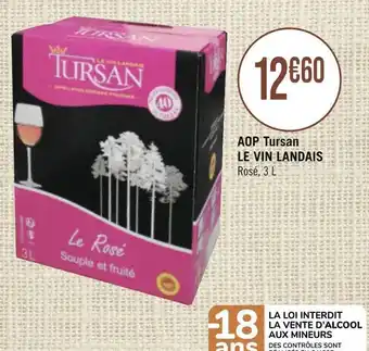 Casino Supermarchés Aop tursan le vin landais offre