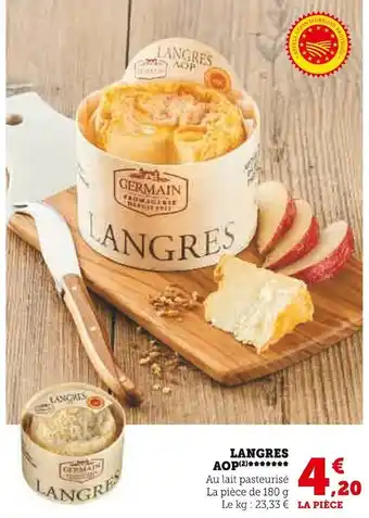 Super U Langres aop offre