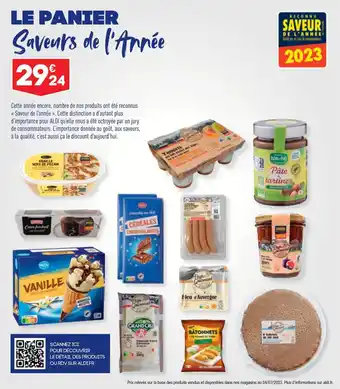 ALDI Le panier saveurs de l’année offre