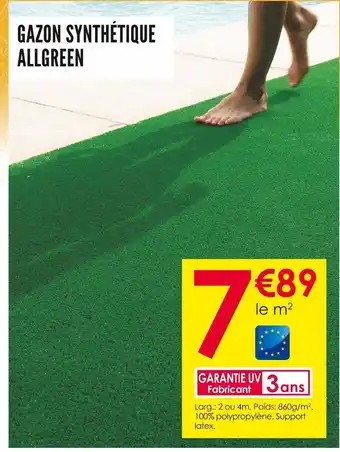 Décor Discount Gazon synthétique allgreen offre