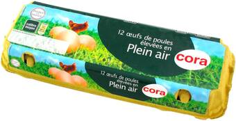 Match Cora oeufs plein air offre