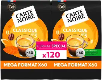 Match Carte noire dosettes souples de café offre