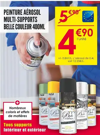Décor Discount Belle couleur peinture aérosol multi-supports 400ml offre