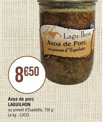 Laguilhon axoa de porc