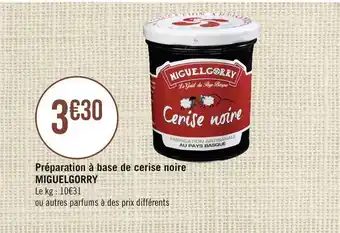 Casino Supermarchés Miguelgorry préparation à base de cerise noire offre