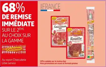Auchan Supermarché Cochonou 68% de remise immédiate sur le 2ème au choix sur la gamme cochonou offre