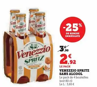 Hyper U Venezzio spritz sans alcool offre