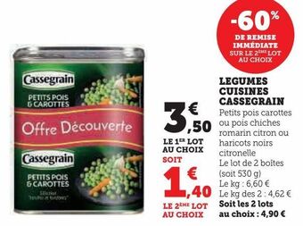 Hyper U Legumes cuisines cassegrain offre