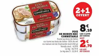 Hyper U Foie de morue msc connetable offre