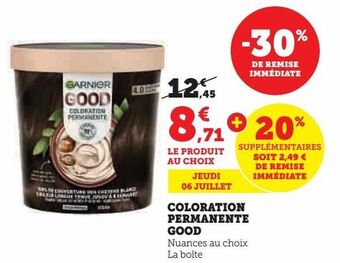 Hyper U Coloration permanente good offre