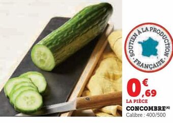 Hyper U Concombre offre