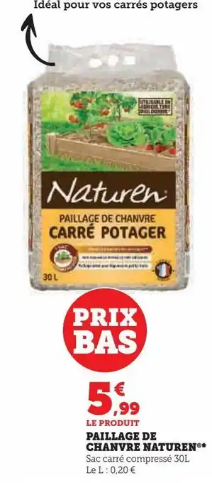 Paillage de chanvre naturen