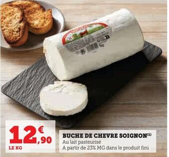 Hyper U Buche de chevre soignon offre